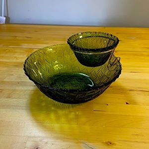 Vintage Chip and Dip Dish